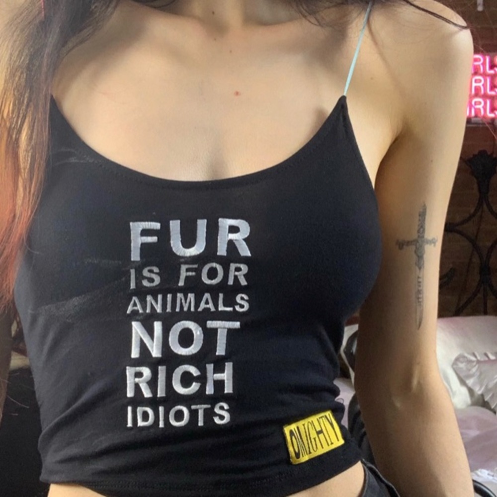 iso fur is for animals not rich idiots